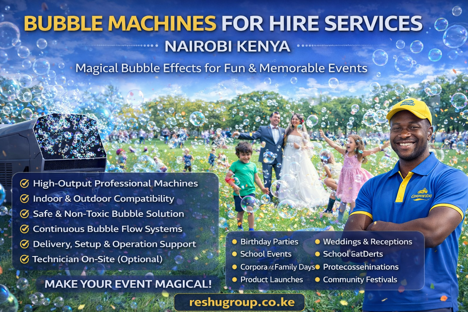 Bubble Machines for Hire