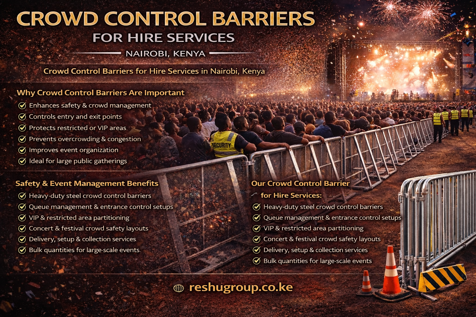 Crowd Control Barriers for Hire