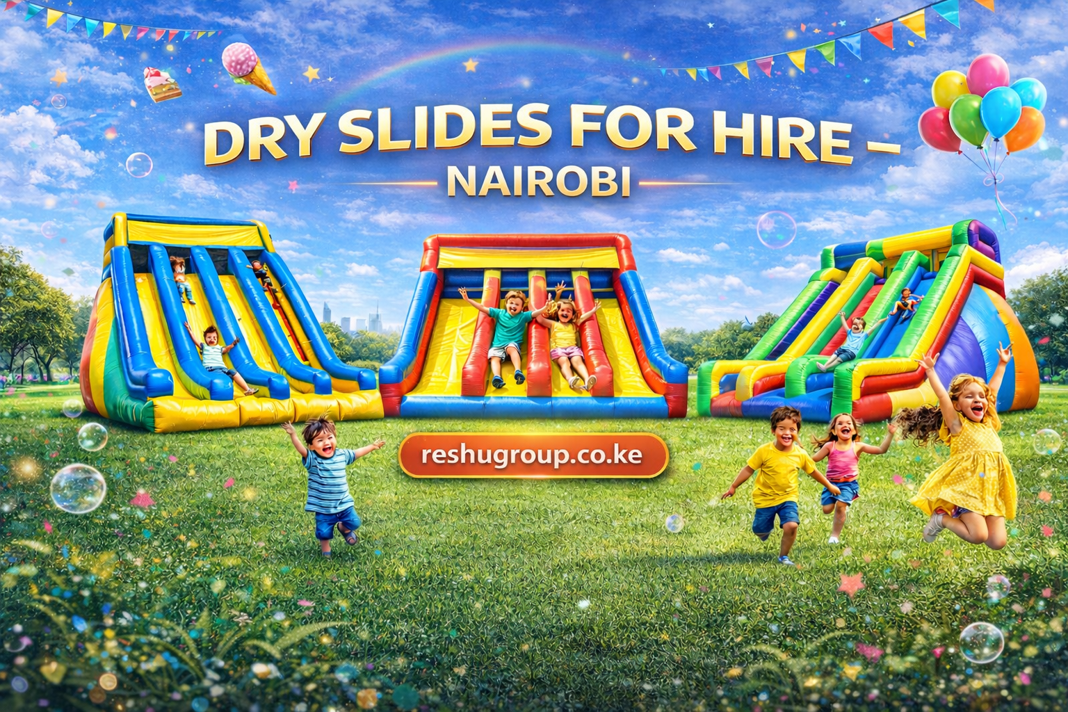 Dry Slides for Hire