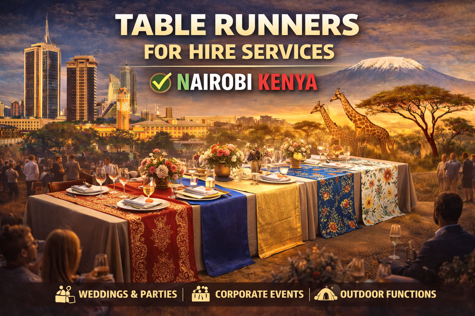 Table Runners for Hire