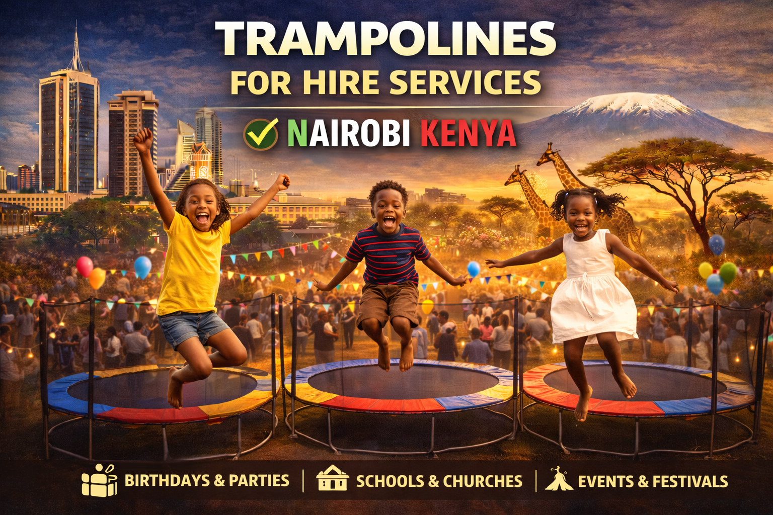 Trampolines for Hire