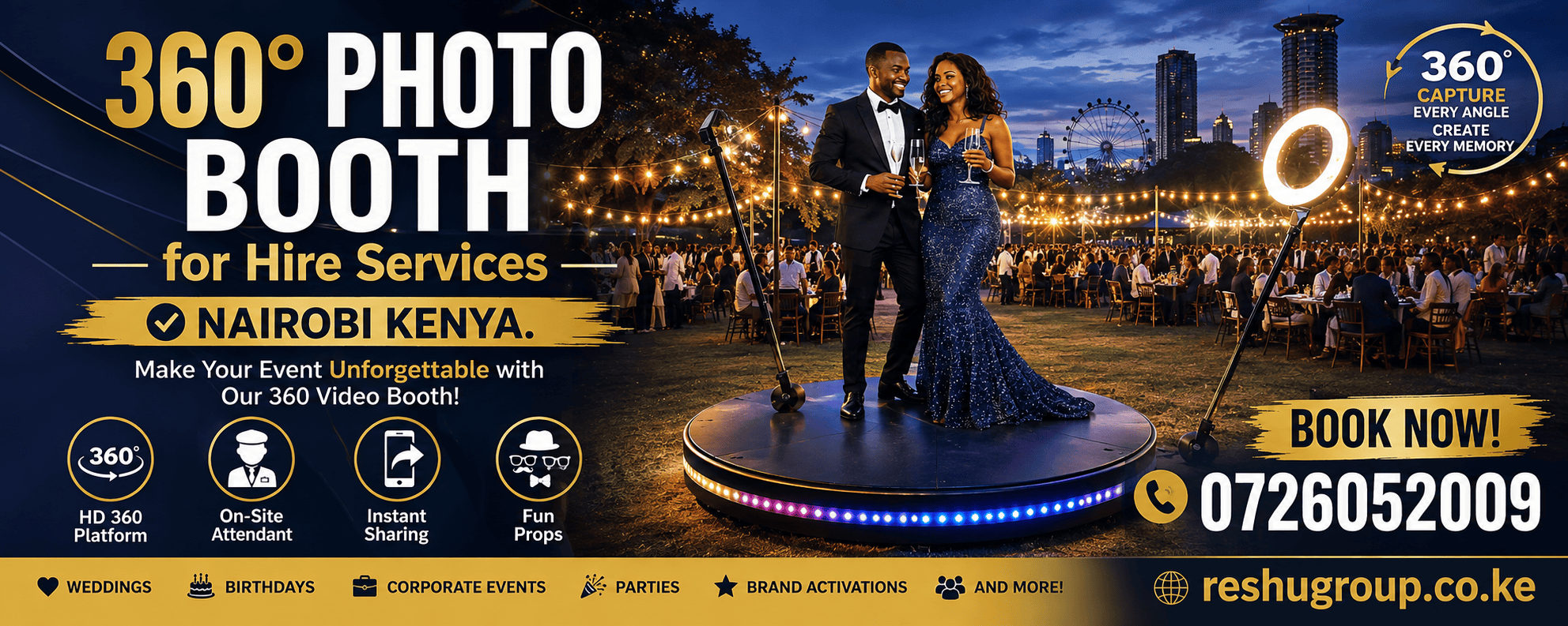 360° Photo Booth for Hire