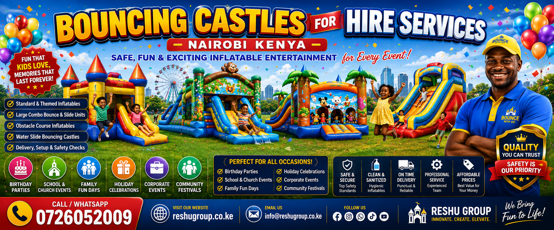 Bouncing Castles for Hire Services