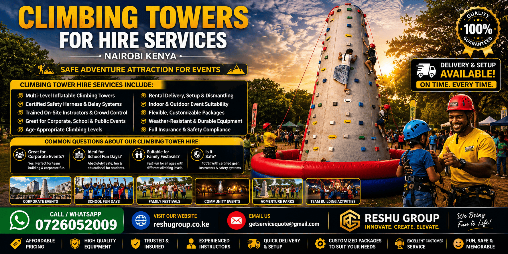 Climbing Towers for Hire Climbing Towers for Hire