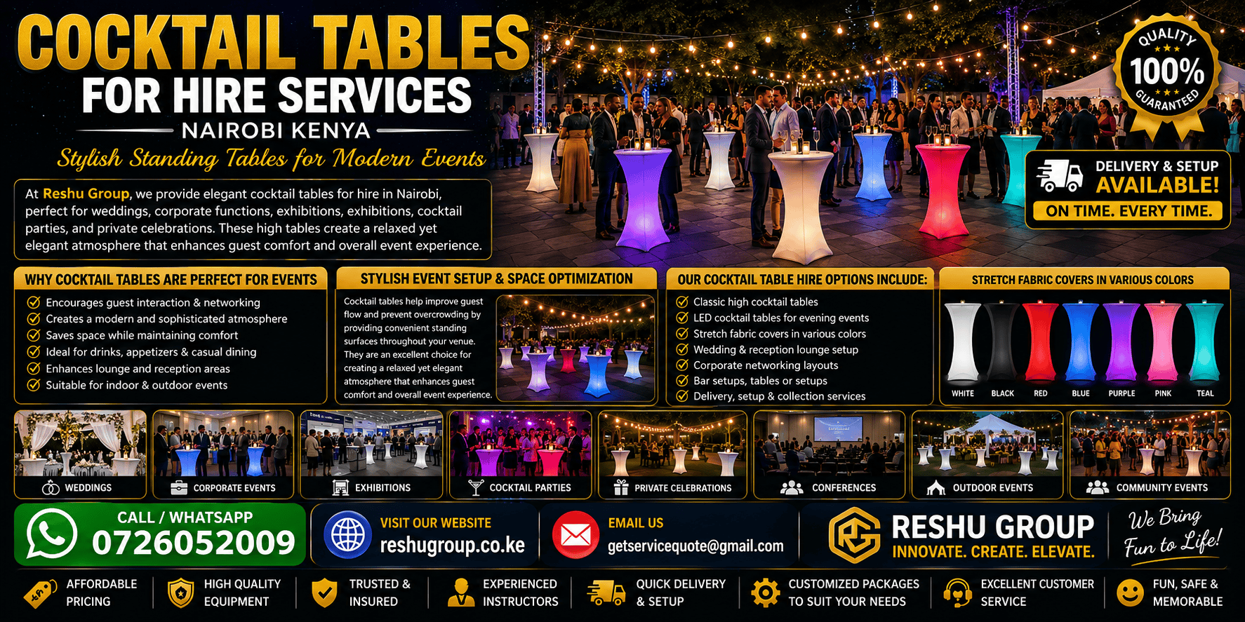 Cocktail Tables for Hire Cocktail Tables for Hire