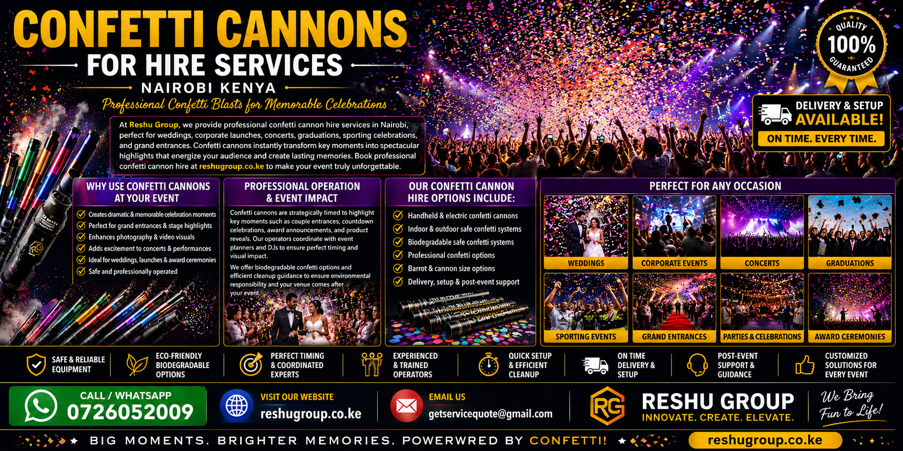 Confetti Cannons for Hire Confetti Cannons for Hire