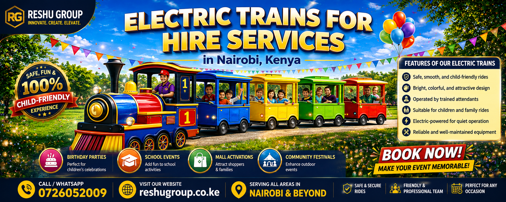 Electric Trains for Hire Electric Trains for Hire