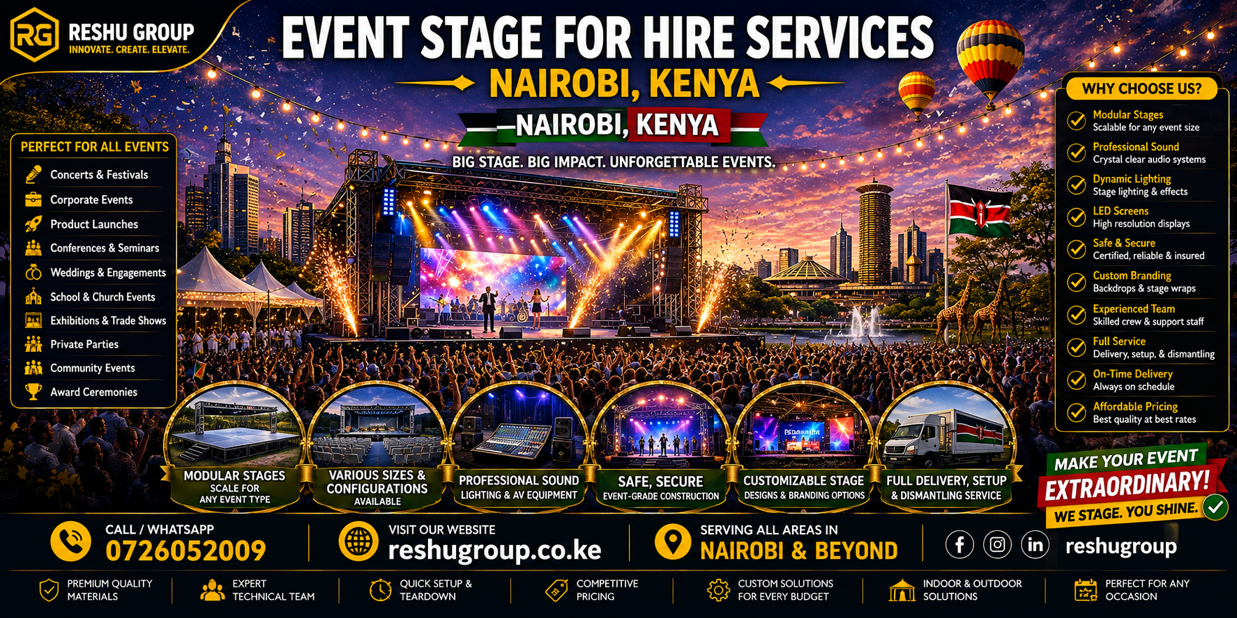 Event Stage for Hire Services