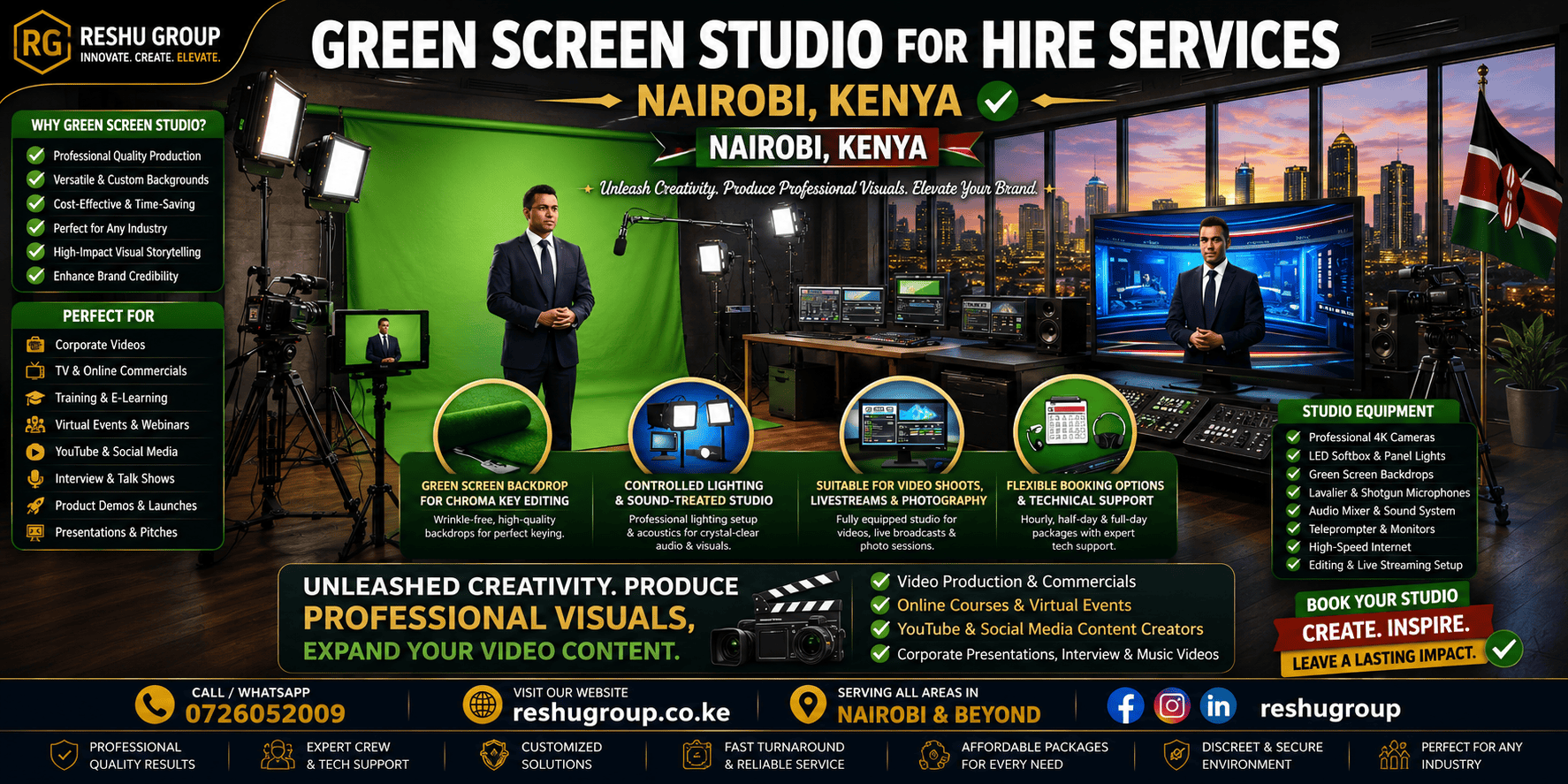 Green Screen Studio for Hire Green Screen Studio for Hire