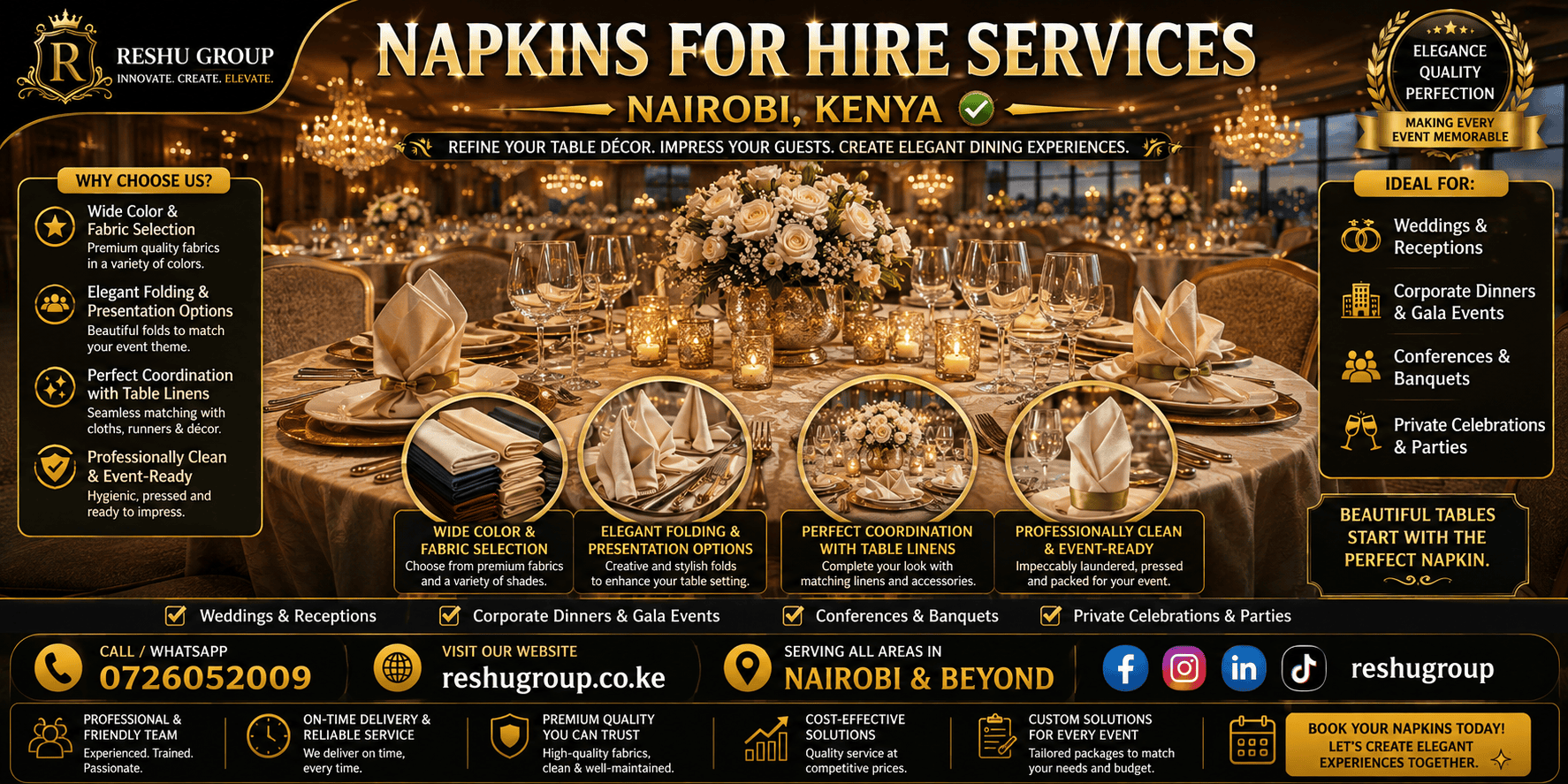 Napkins for Hire Napkins for Hire