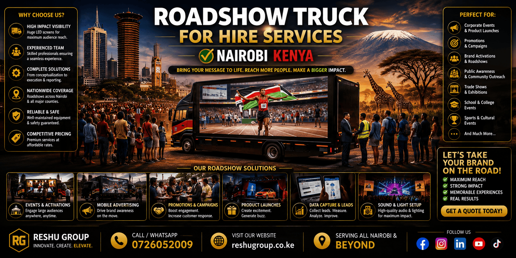 Roadshow Truck for Hire