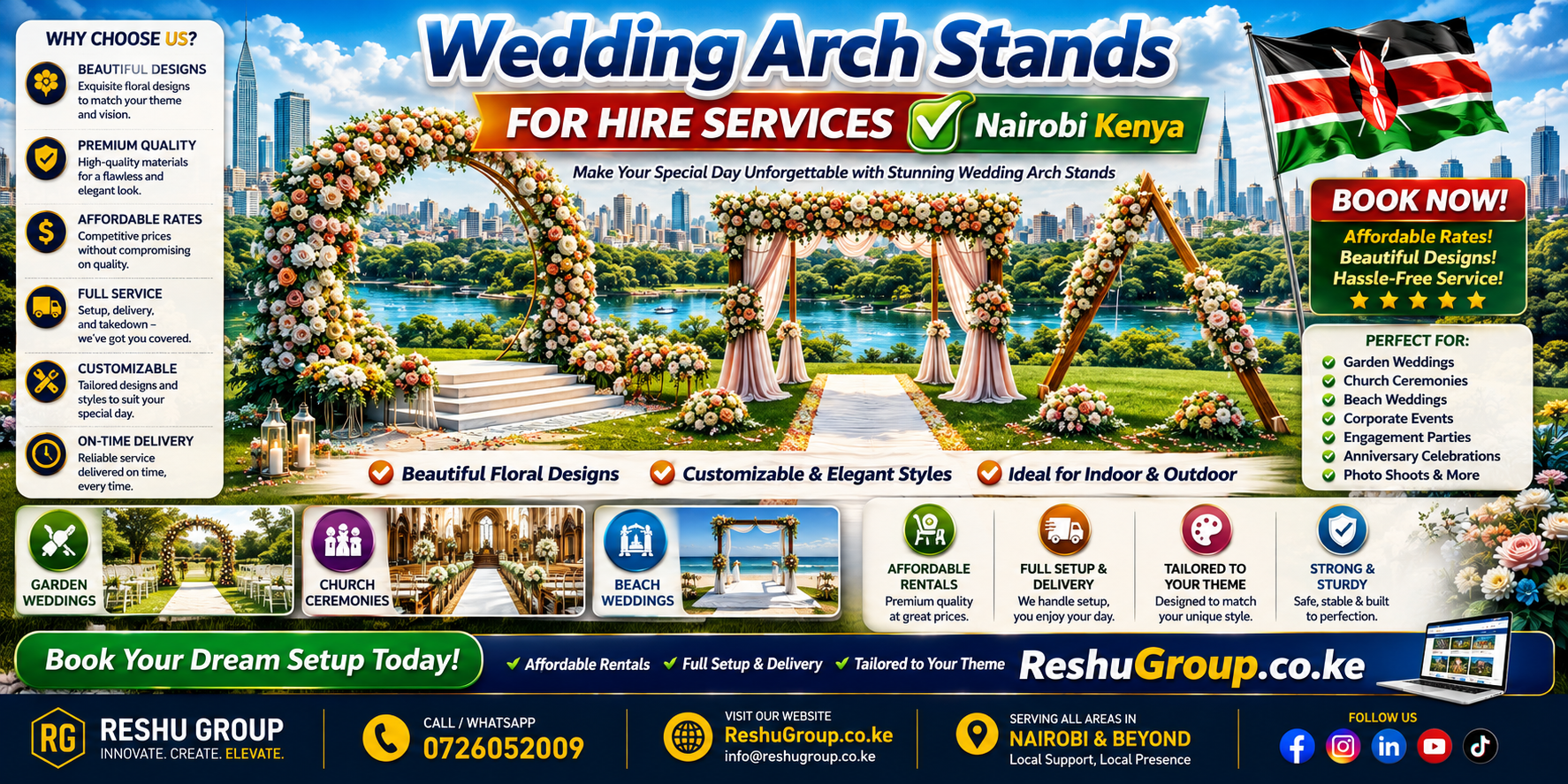 Wedding Arch Stands for Hire